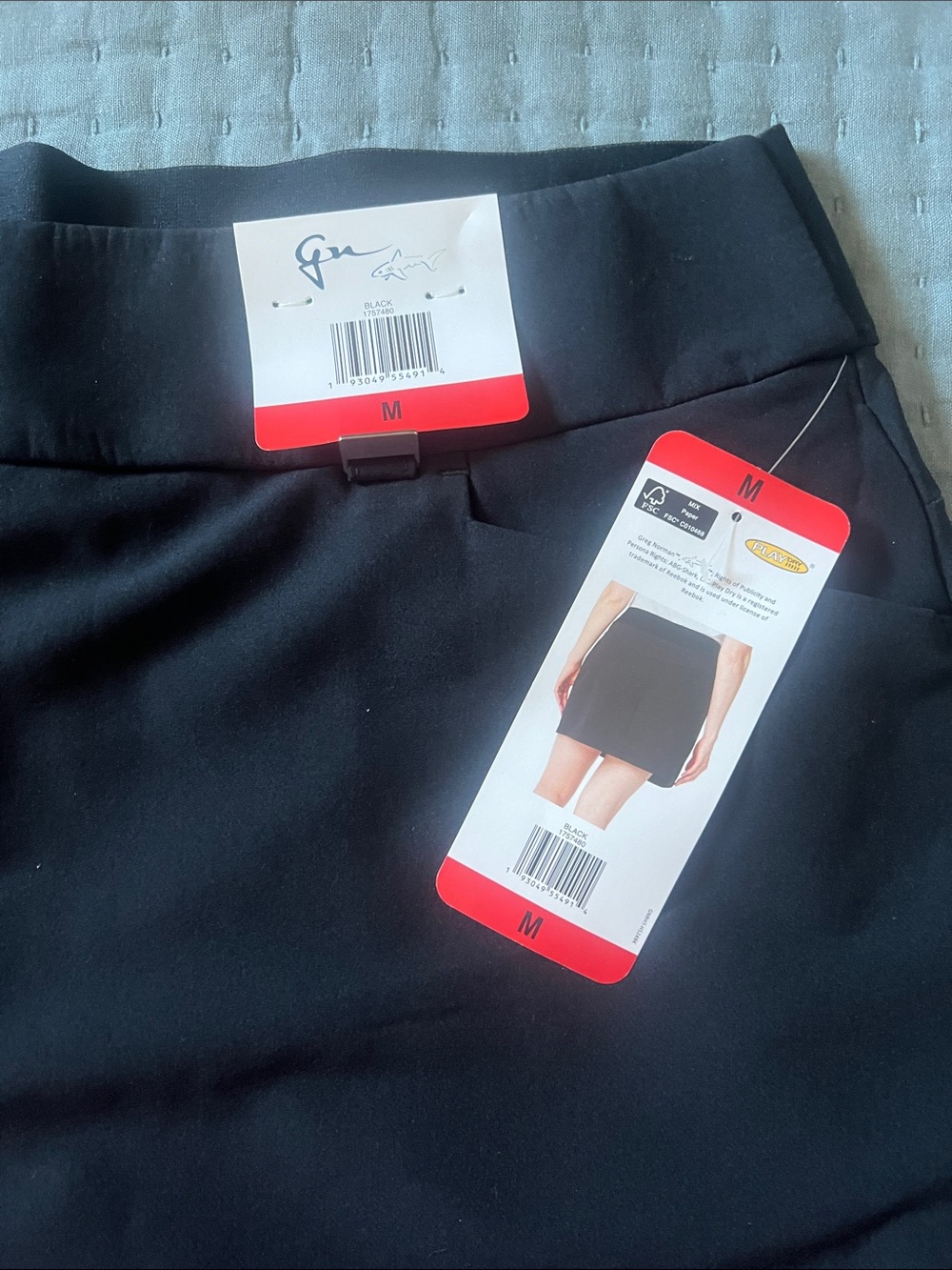 Dana Buchman Black Mini Skort with Pocket Details - Picture 2 of 7